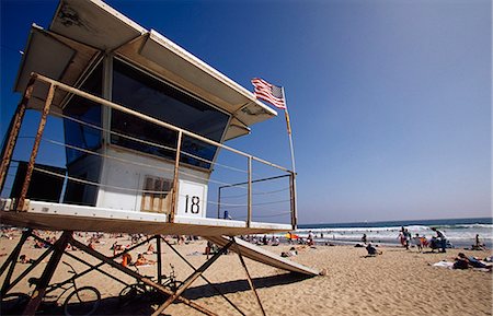 salvavidas - Lifegaurd Station,Venice Beach,Los Angeles,California,USA Foto de stock - Con derechos protegidos, Código: 851-02964054