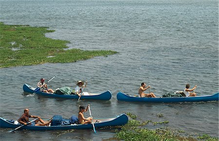 Réserves de Mana Pools, canoë-kayak du Zambèze, Zimbabwe Photographie de stock - Rights-Managed, Code: 851-02964471