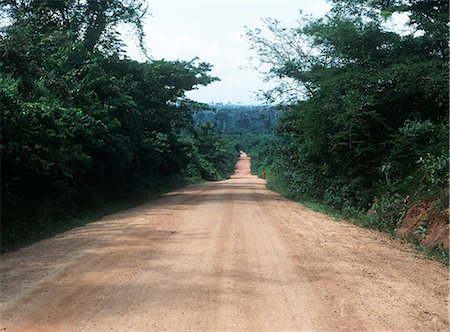 rainforest in africa - Long dirt track,Kakum Park Rainforest,Central Region,Ghana Stock Photo - Rights-Managed, Code: 851-02960007