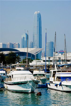 simsearch:851-02959692,k - Yachts at Causeway bay with IFC Tower,Hong Kong,China Foto de stock - Con derechos protegidos, Código: 851-02960161