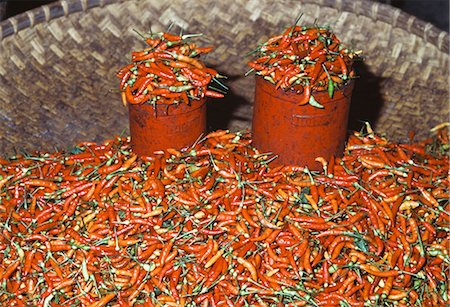 Chillies,Menado main market (Pasar Bersahati),Menado,North Sulawesi,Molluccas (Maluka),Indonesia Stock Photo - Rights-Managed, Code: 851-02960273