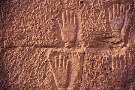 Carved hands on temple wall,Jaisalmer,India Stock Photo - Rights-Managed, Code: 851-02960321