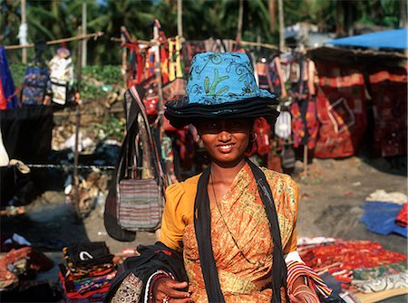 Beach girl, Koualam, Kerala, Inde. Photographie de stock - Rights-Managed, Code: 851-02960373