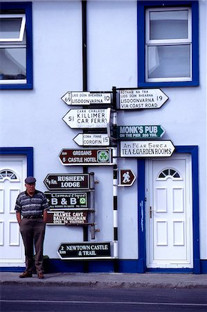 person street sign - Signpost,The Burren,Ireland Stock Photo - Rights-Managed, Code: 851-02960578