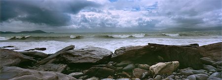 portmagee - Rocky beach,Portmagee,Ring of Kerry,Kerry County,Ireland Foto de stock - Con derechos protegidos, Código: 851-02960619