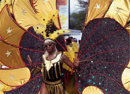 Jeune fille en costume de carnaval, Kingston, Jamaïque Photographie de stock - Rights-Managed, Code: 851-02960926