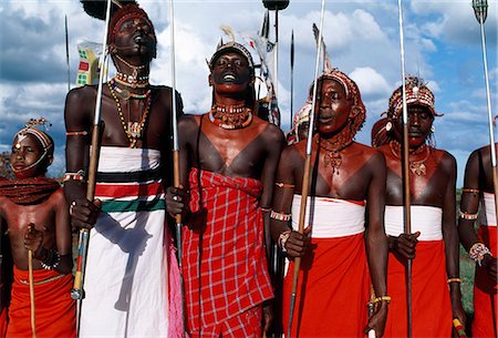 people in africa clothes colors - Samburu,Ol Malo,Kenya Stock Photo - Rights-Managed, Code: 851-02961289