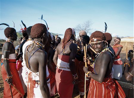 Samburu village courtship,Samburu,Kenya Stock Photo - Rights-Managed, Code: 851-02961297