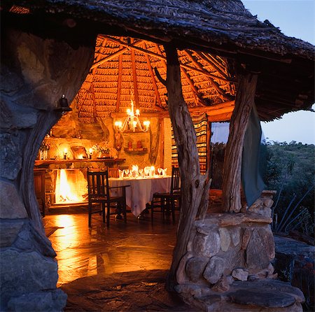 fire romance - Candlelit hut,Ol Malo,Kenya Stock Photo - Rights-Managed, Code: 851-02961293