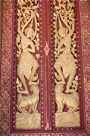 simsearch:851-02961313,k - Détail du temple bouddhiste, Luang Prabang, Laos Photographie de stock - Rights-Managed, Code: 851-02961304