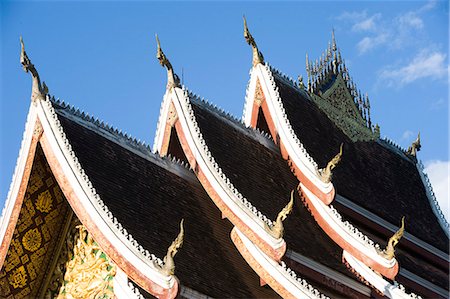 simsearch:851-02961313,k - Wat Ho Prabang, temple à l'intérieur du Palais Royal Musée, Luang Prabang, au Laos du Nord Photographie de stock - Rights-Managed, Code: 851-02961314