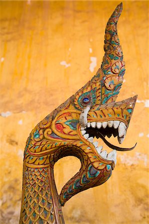 Statue of  Naga at Wat Sisaket,Vientiane,Laos Stock Photo - Rights-Managed, Code: 851-02961329