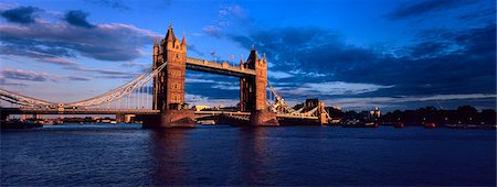 ponte della torre - Tower Bridge at sunset,London,England,UK Fotografie stock - Rights-Managed, Codice: 851-02961466