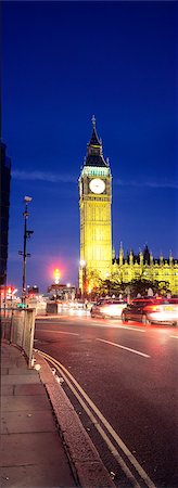 simsearch:851-02959692,k - Big Ben and Houses of Parliament at night,Westminster,London,England,UK Foto de stock - Con derechos protegidos, Código: 851-02961481