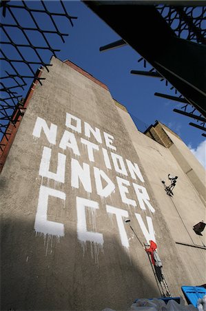 Grafitti politique, zone de Newman Street, Oxford Street, Londres, Angleterre, RU Photographie de stock - Rights-Managed, Code: 851-02961562