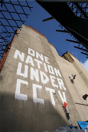 Political grafitti,Newman Street,Oxford Street area,London,England,UK Fotografie stock - Rights-Managed, Codice: 851-02961562