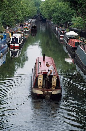 simsearch:851-02963742,k - Canal boat, petite Venise, Londres, Angleterre, RU Photographie de stock - Rights-Managed, Code: 851-02961615