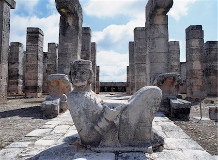 Le Chac Mool, ruines de Chichen Itza, Mexique. Photographie de stock - Rights-Managed, Code: 851-02961908