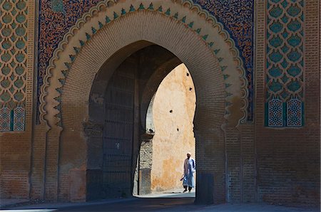 Bab el-Khemis (Thursday Gate),Meknes,Morocco Foto de stock - Con derechos protegidos, Código: 851-02962140