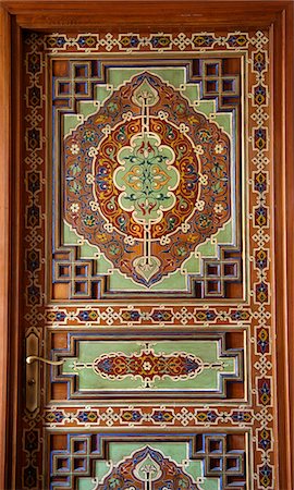 Detail of painted door,Marrakesh,Morocco Stock Photo - Rights-Managed, Code: 851-02962201