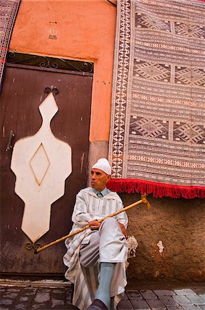 Scène de rue Souk, Marrakech, Maroc Photographie de stock - Rights-Managed, Code: 851-02962246