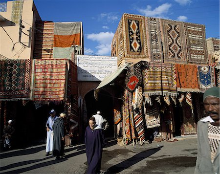 Carpet souk,Marrakesh,Morocco Stock Photo - Rights-Managed, Code: 851-02962261