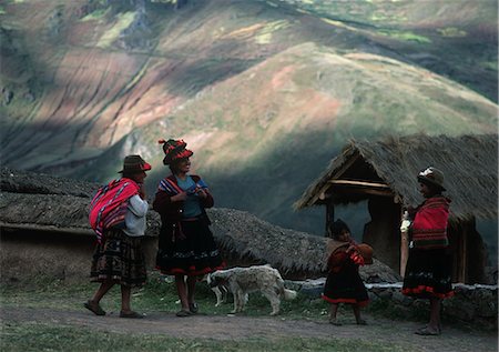 peru children - Campesinos in the Andes,Peru Stock Photo - Rights-Managed, Code: 851-02962428