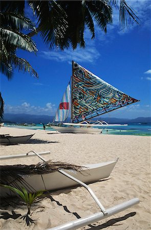 Boracay beach,Philippines,Asia Foto de stock - Direito Controlado, Número: 851-02962457