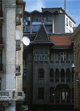 A cluster of buildings,Bucarest,Romania Stock Photo - Rights-Managed, Code: 851-02962502