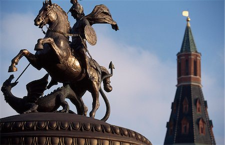 simsearch:851-02962517,k - Ornate statue,Moscow,Russia Foto de stock - Con derechos protegidos, Código: 851-02962510
