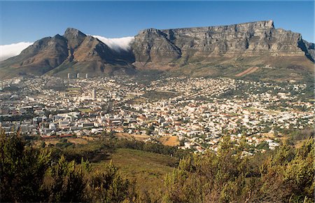 south africa and landscape - View of Table Mountain from Hout Bay,Cape Town,South Africa Stock Photo - Rights-Managed, Code: 851-02962537