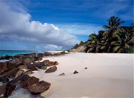 seychellen - Tropischer Strand, Seychellen Stockbilder - Lizenzpflichtiges, Bildnummer: 851-02962645