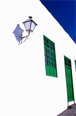 Whitewashed Wall,Teguise,Lanzarote,Canary Islands Foto de stock - Con derechos protegidos, Código: 851-02963133