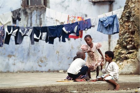 Children playing in the back streets,Stone Town,Zanzibar Island. Tanzania Stock Photo - Rights-Managed, Code: 851-02963332