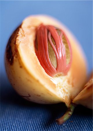 simsearch:851-02963345,k - Detail of freshly opened nutmeg,Zanzibar,Tanzania. Stock Photo - Rights-Managed, Code: 851-02963341