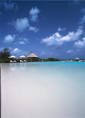 Looking across the infinity pool,Parrot Cay,Turks and Caicos,West Indies Stock Photo - Rights-Managed, Code: 851-02963382