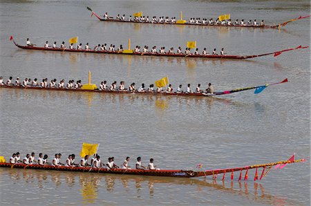 Boats on Moon River at Buddhist Lent,Ubon Ratchathani,Isan,Thailand Stock Photo - Rights-Managed, Code: 851-02963462