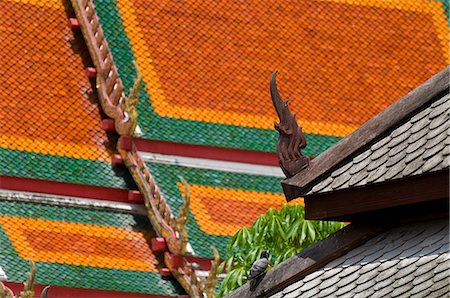 simsearch:851-02961313,k - Détail du toit du temple Thung Sri Muang, Ubon Ratchathani, Thaïlande Photographie de stock - Rights-Managed, Code: 851-02963492