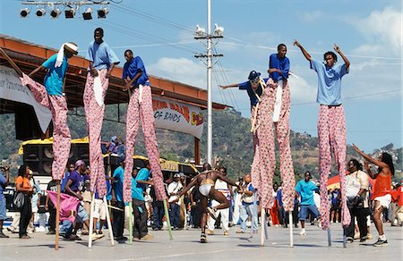 Carnival scene,Port O'Spain,Trinidad Stock Photo - Rights-Managed, Code: 851-02963559