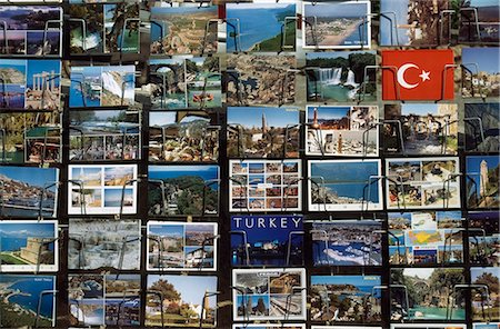 postcard shop - Cartes postales en vente, Antalya, Turquie Photographie de stock - Rights-Managed, Code: 851-02963608