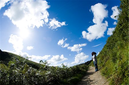 simsearch:851-02963666,k - Femelle walker sur sentier, North Devon, Exmoor, Royaume-Uni Photographie de stock - Rights-Managed, Code: 851-02963803