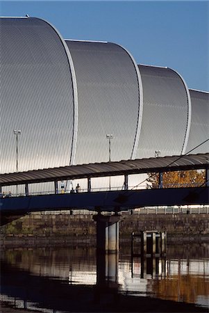 Clyde Auditorium ou « Armadillo », Glasgow, Écosse Photographie de stock - Rights-Managed, Code: 851-02963911