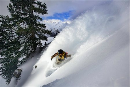 snowboarding - Surfeur des neiges Photographie de stock - Rights-Managed, Code: 853-05840900