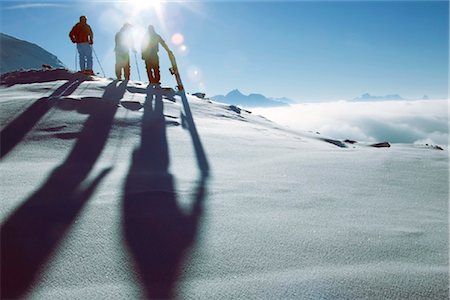Skiers and snowboarders Stock Photo - Rights-Managed, Code: 853-05840914