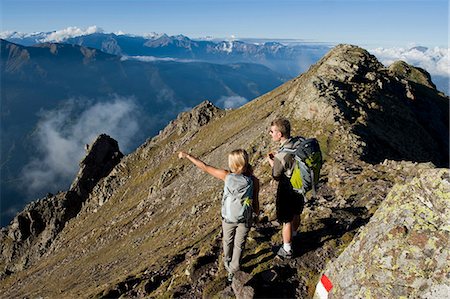 Wanderer mit GPS, Dolomiten, Südtirol, Italien Stockbilder - Lizenzpflichtiges, Bildnummer: 853-06120468