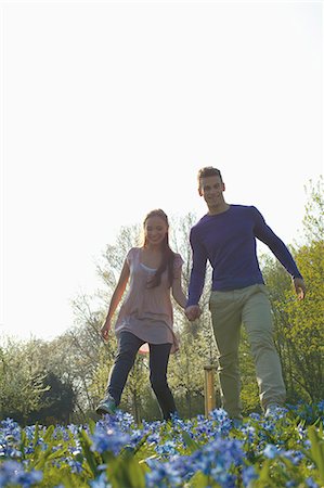 Young couple walking Stock Photo - Rights-Managed, Code: 853-06441473