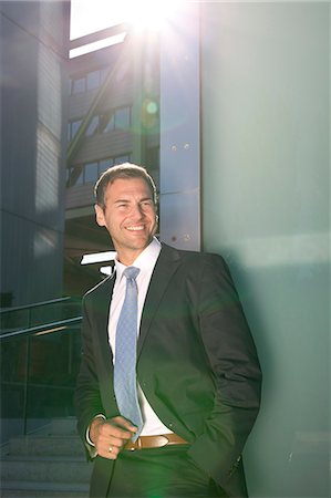 stubble - Smiling businessman outdoors Stock Photo - Rights-Managed, Code: 853-06441618