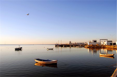 simsearch:853-07026622,k - Small boats at the port at dawn, Ajim, Djerba, Tunisia Photographie de stock - Rights-Managed, Code: 853-07026625
