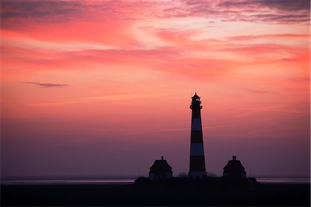 simsearch:853-07026722,k - Lighthouse of Westerhever, Peninsula Eiderstedt, Schleswig-Holstein, Germany, Europe Foto de stock - Con derechos protegidos, Código: 853-07026628