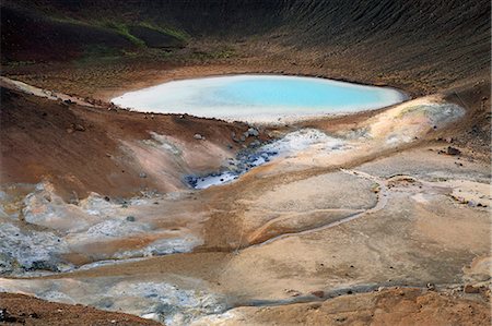 Geothermal area at the Krafla Vulcano at Lake Myvatn, Iceland Foto de stock - Con derechos protegidos, Código: 853-07026671